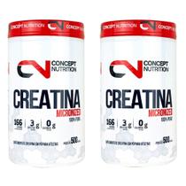 Creatina 100% Pura Micronizada 2x500g - Concept Nutrition