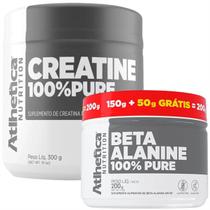 Creatina 100% Pure 300g + Beta-Alanina 100% Pure 200g Atlhetica Nutrition - Black Skull