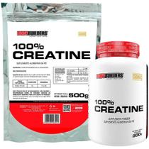 Creatina 100% SUPER COMBO - Pote 300g + Refil 500g - Bodybuilders