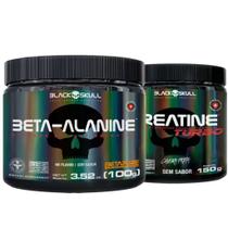 Creatina 150g Turbo + Beta Alanina Pura 100g Black Skull