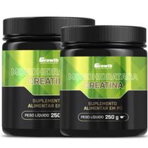 Creatina 250g Monohidratada Growth Supplements Kit 2 Potes