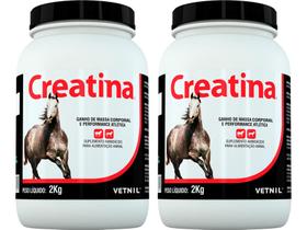 Creatina 2kg - Vetnil - 2 Unidades