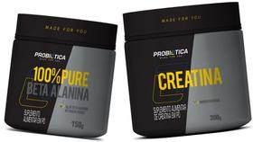 Creatina 300g + 100% Pure Beta Alanina 150g - ProbióticaPré Treino