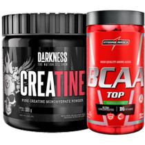 Creatina 300g Darkness + Bcaa Top 120 Caps Integralmedica