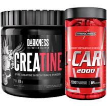 Creatina 300g Darkness + L-Carnitina 120 Caps Integralmedica