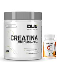 Creatina 300g - Monohidratada - Dux Nutrition + Cabelos e Unhas - Lavitan - 30 Cáps - Cimed