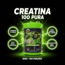 Creatina 300gr Pura Monoidratda Sabor Natural 100 Porções