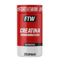 Creatina 500mg Monohidratada Micronizada 120 Cápsulas Sabor Neutro FTW