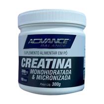 Creatina Advance Monohidratada e Micronizada 99% Pureza 300g