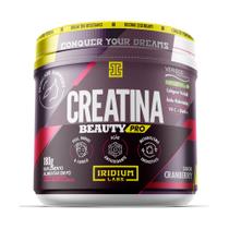 Creatina Beauty Pro 180g - Colágeno + Ácido Hialurônico Sabor Cranberry