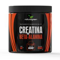 Creatina + beta - alanina 150g sem sabor natural green