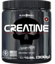 Creatina Black Skull Pura monohitratada creatine 300g sem sabor