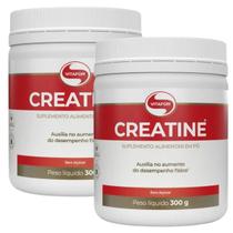 Creatina Creatine Vitafor 100% Monohidratada 100 Doses Suplemento 2 x 300g Pré Treino Pura Zero Açúcar Zero Glúten