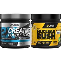 Creatina Double Force 150g + Pré Treino Nuclear Rush 100g - Bodyaction Creatina Double Force 150g + Pré Treino Nuclear Rush 100g - Bodyaction