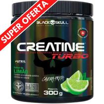 Creatina em Pó Monohidratada Turbo Black Skull 300g Creatine Caveira Preta Treino Performance Atletas Musculação Creatina em Pó Monohidratada Turbo Black Skull 300g Creatine Caveira Preta Treino Performance Atletas Musculação