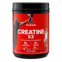 Creatina em Pó Six Star Creatine X3 Fruit Punch - 30 Porções