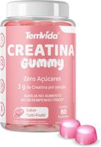 Creatina Gummy 60 Gomas 3g de Creatina por porção Zero Açúcar Sabores Tutti Frutti e Maçã Verde Tem Vida