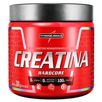 Creatina Integralmedica 300g Hardcore Suplemento em Pó Sabor Neutro 100 Puro Monohidratada