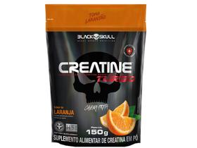 Creatina Mono-hidratada Black Skull Creatine Turbo - em Pó 150g Laranja