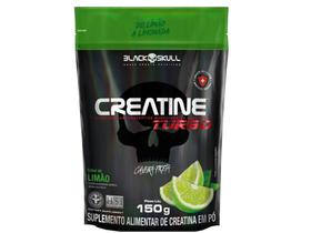Creatina Mono-hidratada Black Skull Creatine Turbo - em Pó 150g Limão