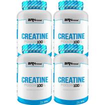 Creatina Monohidratada 100% Pura 300g - Kit com 4 unidades - BRN Foods Creatina Monohidratada 100% Pura 300g - Kit com 4 unidades - BRN Foods