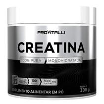 Creatina Monohidratada 100% Pura 300g ProVitalli - Creatine Importada