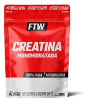 Creatina Monohidratada 100 Pura Ftw 300g Suplemento Em Pó Laudo Aprovado Sabor Neutro