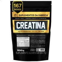 Creatina Monohidratada 100% Pura Importada 500g Suplemento da Fabrica