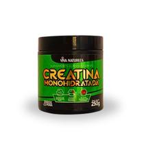 Creatina Monohidratada 100% Pura - Pote 250g Viva Natureza