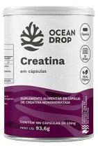 CREATINA MONOHIDRATADA 180 CÁPSULAS 520MG OCEAN DROP - Suplemento para Aumento de Força e Energia