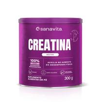 Creatina Monohidratada 300g 100% Pura Sanavita