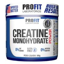 Creatina Monohidratada 300g e 150g Power Profit Creatine Pote Sem Glutén