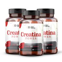 Creatina Monohidratada 500mg 60 cps Suplemento Alimentar - Auxilio na Recuperacao e Volume- 3 POTES
