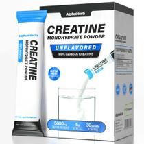 Creatina Monohidratada AlphaHerb 5 g em Sachês Sem Açúcar