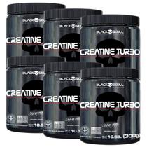Creatina Monohidratada Black Skull 300g - Atacado 6 unidades de 300g cada