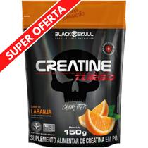 Creatina Monohidratada Black Skull Turbo 150g Refil Energia, Força e Massa Muscular para Treino e Musculação