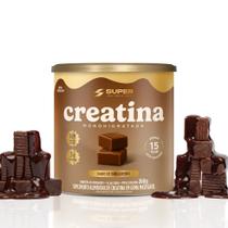 Creatina Monohidratada Caramel Super Nutrition pote com 40 unidades de 6,5g sabor dado de brigadeiro Creatina Monohidratada Caramel Super Nutrition pote com 40 unidades de 6,5g sabor dado de brigadeiro