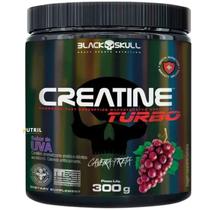Creatina Monohidratada Creatine Turbo Black Skull 300g Energia Força Ganho de Massa Muscular para Musculação Creatina Monohidratada Creatine Turbo Black Skull 300g Energia Força Ganho de Massa Muscular para Musculação