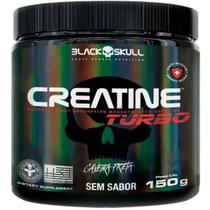 Creatina Monohidratada Creatine Turbo Black Skull Energia Força Ganho de Massa Muscular