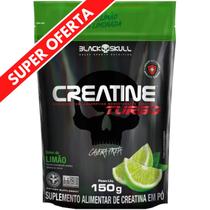 Creatina Monohidratada Creatine Turbo Black Skull Energia Força Ganho de Massa Muscular