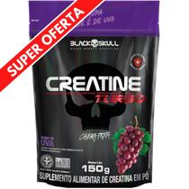 Creatina Monohidratada Creatine Turbo Black Skull Energia Força Ganho de Massa Muscular