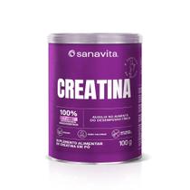 Creatina Monohidratada e Micronizada 100% Pura 100g Sanavita