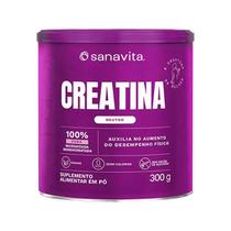 Creatina Monohidratada e Micronizada Sabor Neutro 300g Sanavita