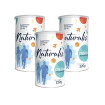 Creatina Monohidratada em Pó Naturalis Lata com 220g