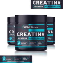 Creatina Monohidratada Força Nutrigenes 100 Pura 200g