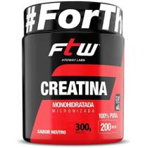 Creatina Monohidratada Micronizada 100% Pura 300g FTW