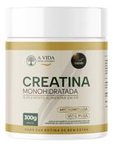Creatina Monohidratada Micronizada 300g A Vida Natural Supplements