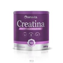 Creatina Monohidratada Musculação Sabor Neutro Sanavita 300G