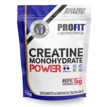 Creatina Monohidratada Power Profit 1kg Refil Sabor Natural