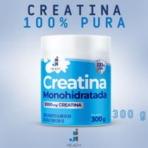 Creatina Monohidratada Pura 300g - Força, Massa e Desempenho - J I Health
